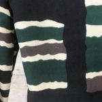 Retro Dress MidMod Vibes Abstract Cocktail Back Zip Geometric Earth Tones Size S Green Photo 5