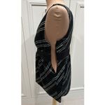 New York & Co Plaid Sleeveless Babydoll Top Black Green Holiday Dark Academia Size 6 Photo 5