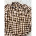 Grace & Emma Plaid Flannel Shacket Shirt Jacket Women's Size L Brown Button Up Size L Photo 1