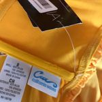 California Waves Yellow Smocked Ruffle Bikini Top NWT SMALL Photo 8