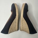 J.Crew  Shoes Womens 10 Seville Espadrille High Pump Blue Canvas‎ Wedge Casual Photo 4