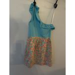 Lilly Pulitzer  Dionne Dress One Shoulder Mini Colorful Size Small Beach Resort Photo 1