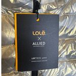 Lole Maria Metallic Gold Camouflage Puffer Vest NWT Sz Lg Zipper Closure Women Photo 1