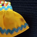 Coconut Husk Doll Necklace Yellow Photo 3