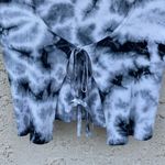 Garage  size medium tie dye grey blue open front tie cardigan Photo 4