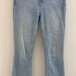 Paige Colette Crop Flare Raw Hem in Folklore Wash Jeans Size 25 Photo 0