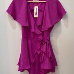 Impressions NWT Pink Lily  Boutique Women Pink fuchsia Romper size small Photo 1