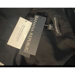 Banana Republic  Black Wool Sheath Dress Size 4 Ruffled Sleeveless Midi Lined Photo 6