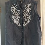 Banana Republic  embroidered linen top Photo 1