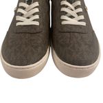 Michael Kors Women Scotty Lace Up Casual And Fashion Sneakers Size 8 Brown Gold Photo 3