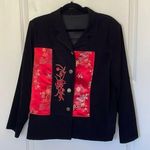 Asian Inspired Jacket Blazer Large Black Photo 0