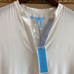 Draper James NWT  Bow Sleeve Button White Blouse, 2 Photo 3