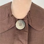 Avenue  Brown Trench Coat with Large Buttons Photo 5