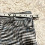 Talbots  10 Houndstooth Signature Dress Pants Straight Leg White Black Blue EUC Photo 9