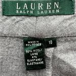 Lauren Ralph Lauren Gray Wool Elastic Blend Dress Pants Wide Leg Size 10 Photo 2