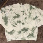 Mommy & me size large and 2T green white tie dye sweatshirt matching set! Photo 3