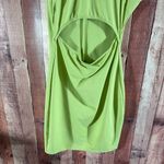 Iris ‎ Lime Green Cutout Dress Size Medium Photo 3