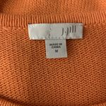 J Jill Striped Knit Sweater Pullover Orange White Lightweight‎ Casual Comfy M Size M Photo 4