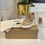 Ash NEW in BOX  Podium Suede Sneaker Tan EU37 Fits like US7.5 CUTE 🥰 Photo 1