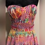 Guess EUC Multicolor Geometric Pattern Strapless Dress size small Photo 1