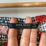 ZARA Off The Shoulder Gingham Floral Ruffle Dress Photo 5