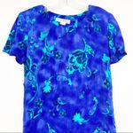 Dress Barn Vintage  blue floral maxi dress Photo 2