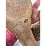 Vince Camuto  Brown & Gold open-toed Wedges Size 9 Photo 7