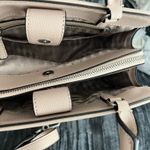 Karl Lagerfeld  Cream Crossbody Bag with Silver Accents Photo 5