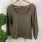 Max Mara  Brown Long Sleeve Tee T Shirt XL Photo 0