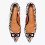 Tory Burch Women's Multicolor Gigi Tweed Pointy Toe Flats Photo 4