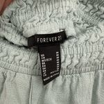 Forever 21 Teal Blue Smocked Waistband Flowy Wide Leg Pants Stretchy Medium Photo 6