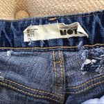 Topshop Petite Moto Destroyed Denim Shorts 25 Blue Size undefined Photo 3