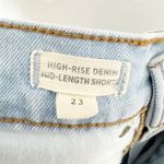 Madewell Denim High Rise Mid Length Jean Shorts Modest Bermuda Light Wash 23 Photo 6