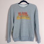 Mother The Drop warmup gray sweatshirt No Rain No Flowers XS NWT Photo 1