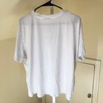 ZARA  EUC Women's Mona Lisa White Oversized T-Shirt Short Sleeve Size L Photo 1