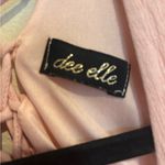 Dee Elle XS Pink Crochet Lace Babydoll Halter Dress Photo 5