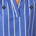 Sugar Lips  Blue and White Striped Blouse Photo 3
