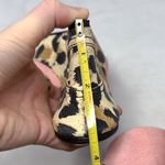 Casadei Pink Calf Hair Leopard Print Denim Jean Mule Platform Wedge Sandals 6.5 Photo 10