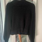 American Eagle Black waffle knit sweater Photo 0
