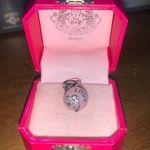Juicy Couture Retro Pam & Gela Pink with Silver Crystals Cupcake Charm Photo 0