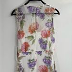 Calvin Klein  floral white Hydrangea High-Low wedding guest dinner Maxi Dress 6 Photo 11