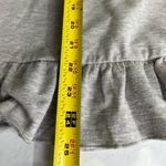Matilda Jane  M gray ruffle hem sweatshirt hoodie casual neutral girly Photo 9