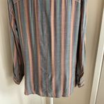 American Eagle 31.  Women's Striped Button Up Shirt Size Medium Photo 6