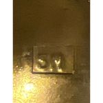 Vintage Black Glass Collar Necklace Gold Tone Medallion Screw Barrel Clasp 16" Photo 4