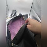 SATTACHE CLASSIC ONYX BLACK NYLON 5 DIFFERENT WAYS BAG New With The Big Strap. Photo 6