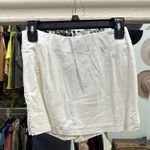 SO Off-White Linen Mini Skort Photo 0