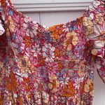 Velvet Torch  Pink Floral Dress smocked front Xl Photo 1