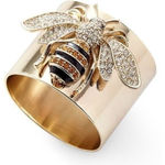 Fashion Korean luxury bee ring size 8 Gold Photo 0