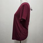 Maurice's Burgundy 24/7 Solid Knot Back Tee Size Medium Photo 2
