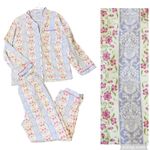VINTAGE CHARACTER Flannel Pajama Set Purple Size M Photo 1